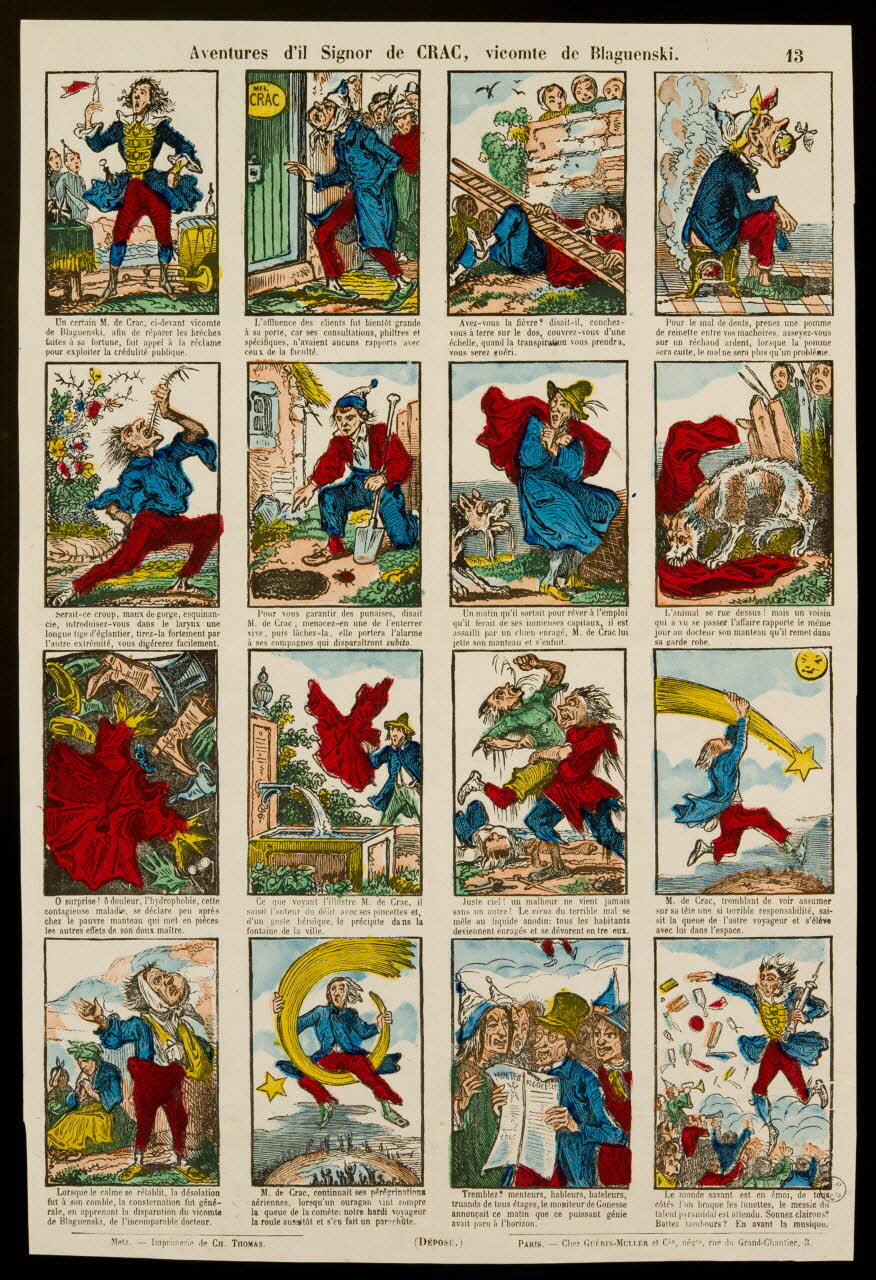 estampe Aventures d'il Signor de CRAC, vicomte de Blaguenski. 1953.86.4134 Photo