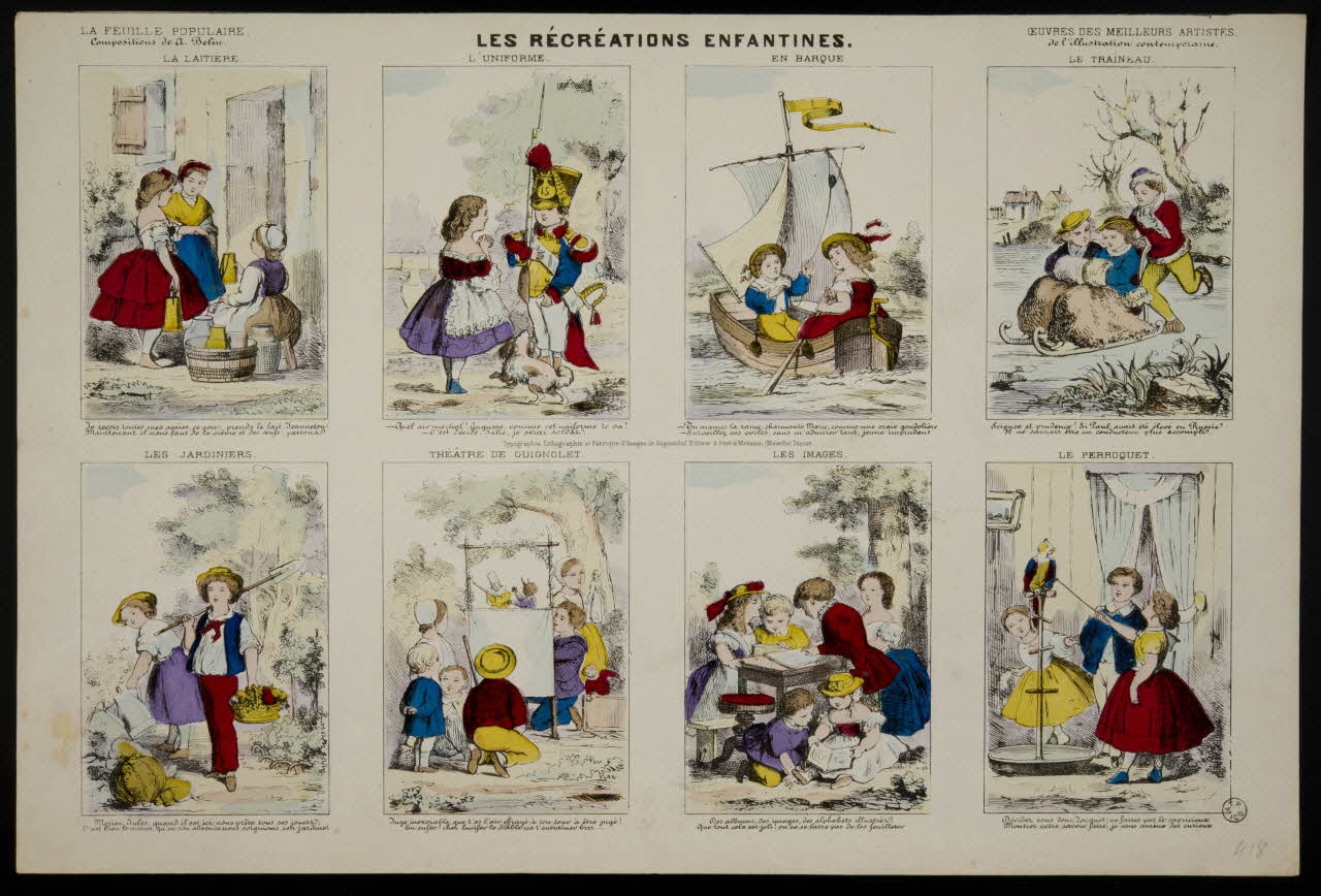 estampe LES RECREATIONS ENFANTINES. 1953.86.4137 Photo