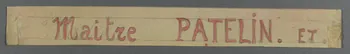 affiche de théâtre de marionnettes Maitre PATELIN. ET. 1952.38.73  Photo RMN-Grand Palais (Mucem)