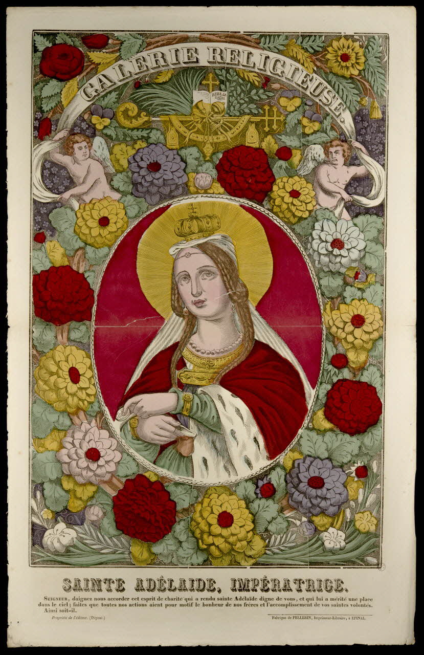 estampe GALERIE RELIGIEUSE.  SAINTE ADELAIDE, IMPERATRICE. 1953.86.420 Photo