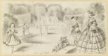François-Charles Pinot dessin Parc de Saint-Cloud 1847-1874 1957.131.104 Photo RMN-Grand Palais (Mucem)