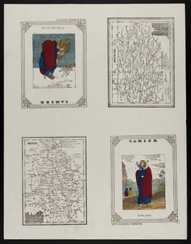 estampe Pages de cahier montrant des figures bibliques 1953.86.4240 Photo