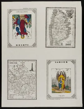 estampe Pages de cahier montrant des figures religieuses 1953.86.4246  Photo