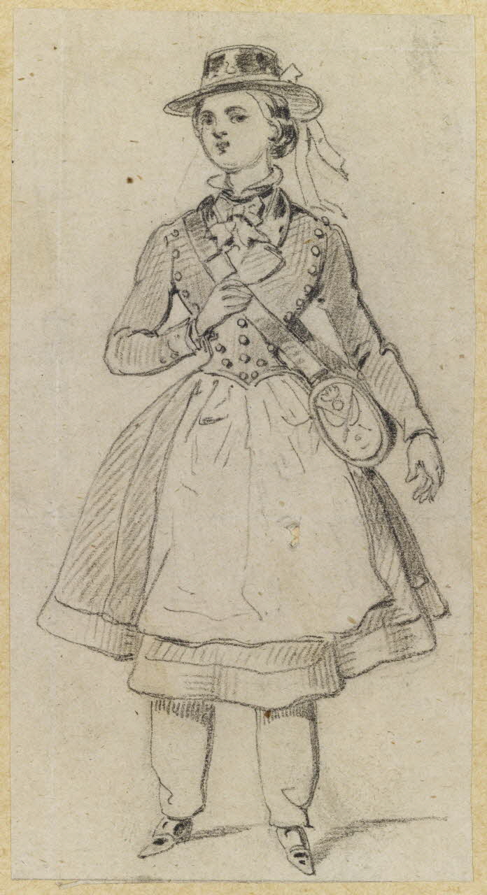François-Charles Pinot dessin Cantinière 1852-1870 1957.131.36 Photo RMN-Grand Palais (Mucem)