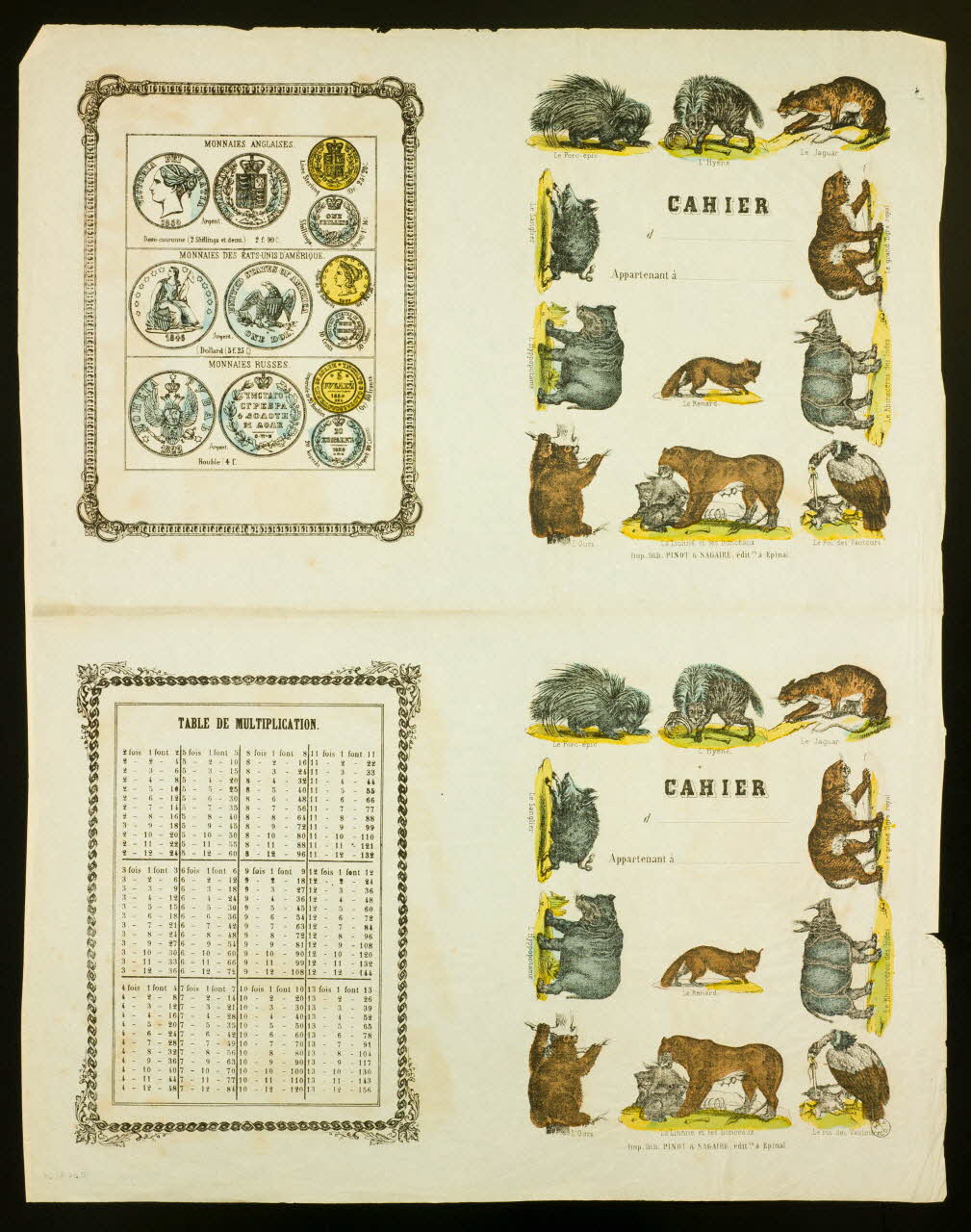 estampe CAHIER 1953.86.4264 Photo