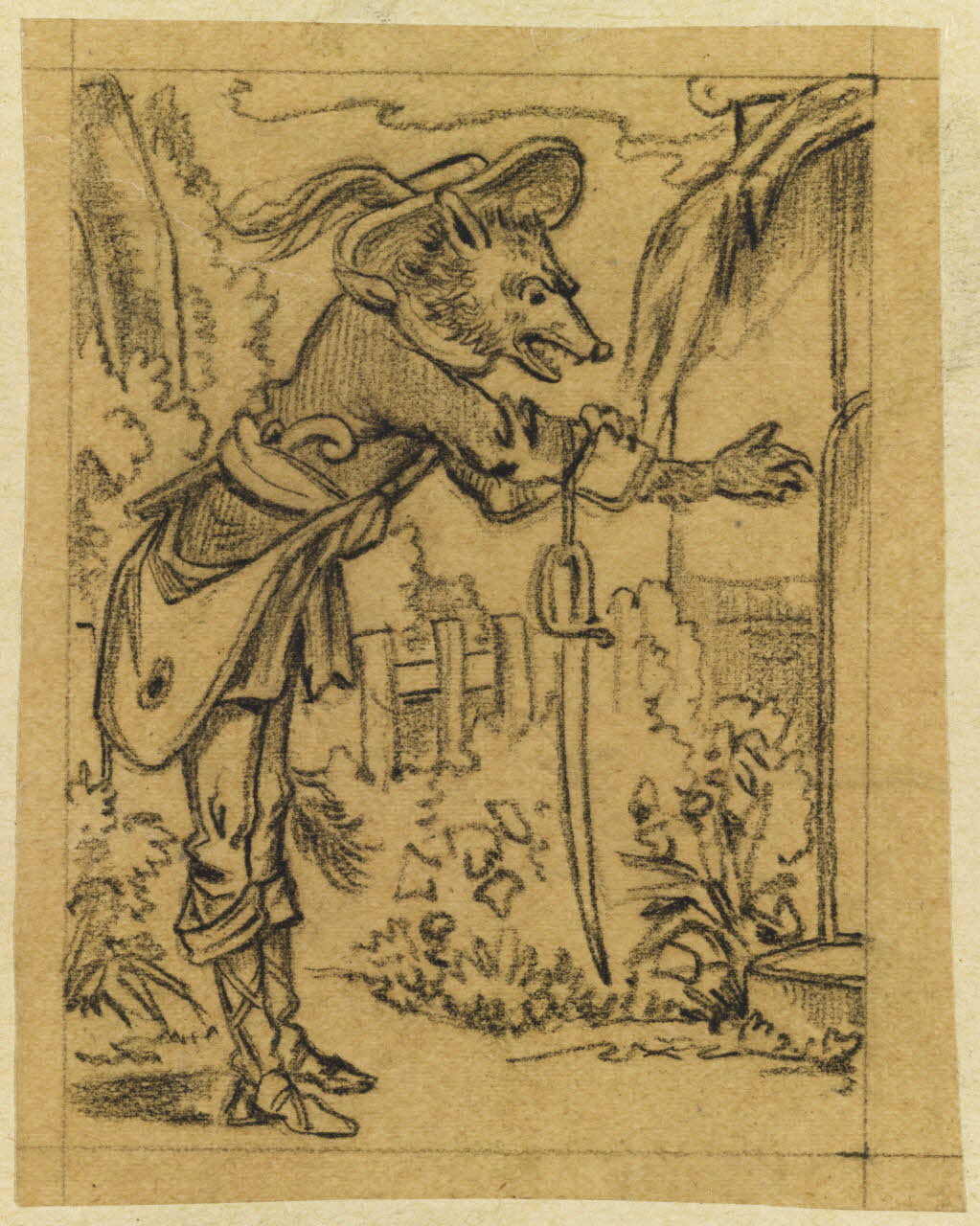 François-Charles Pinot dessin Animaux illustrés 1847-1874 1957.131.44 Photo RMN-Grand Palais (Mucem)