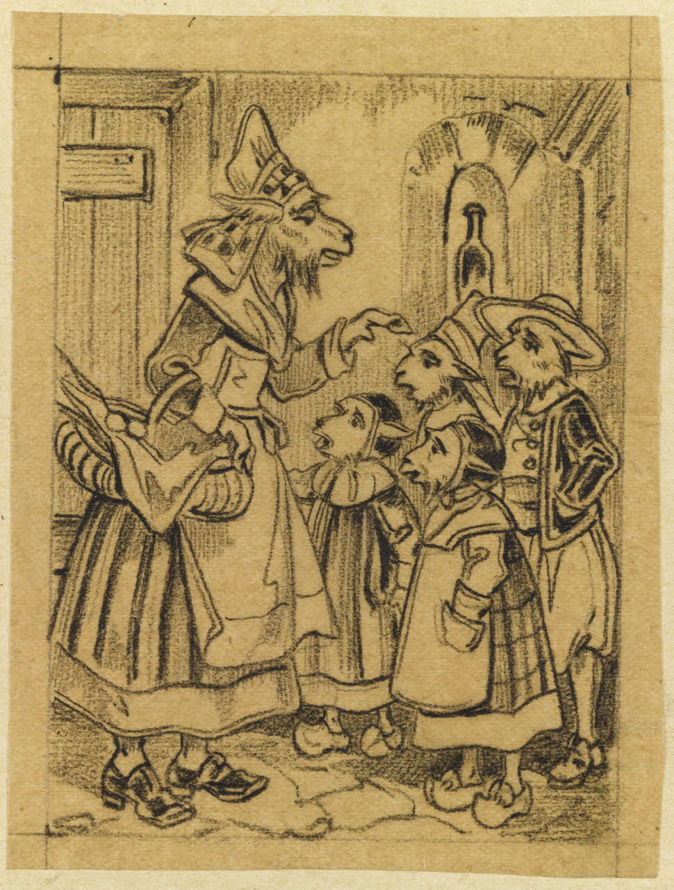 François-Charles Pinot dessin Animaux illustrés 1847-1874 1957.131.48 Photo RMN-Grand Palais (Mucem)