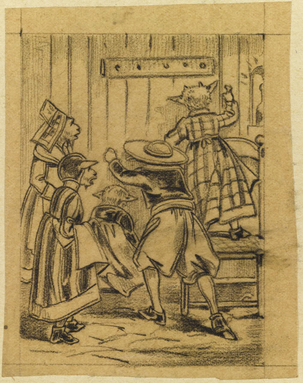 François-Charles Pinot dessin Animaux illustrés 1847-1874 1957.131.49 Photo RMN-Grand Palais (Mucem)