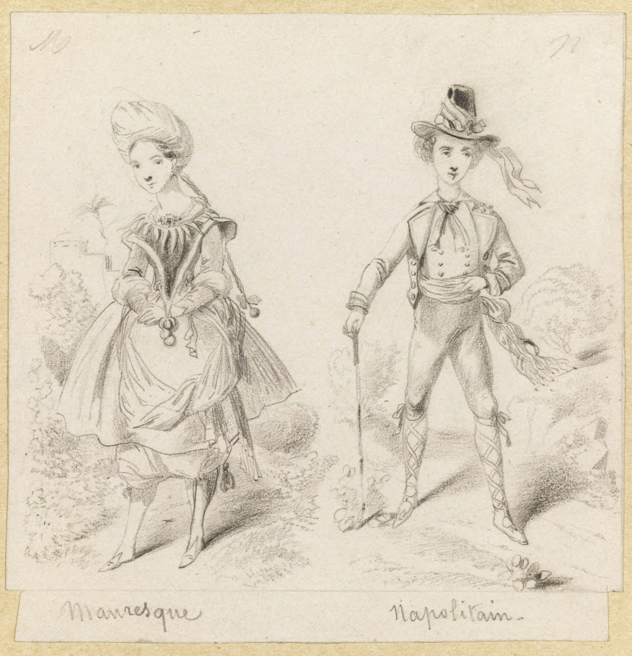 François-Charles Pinot alphabet Mauresque  Napolitain 1847-1874 1957.131.56 Photo RMN-Grand Palais (Mucem)