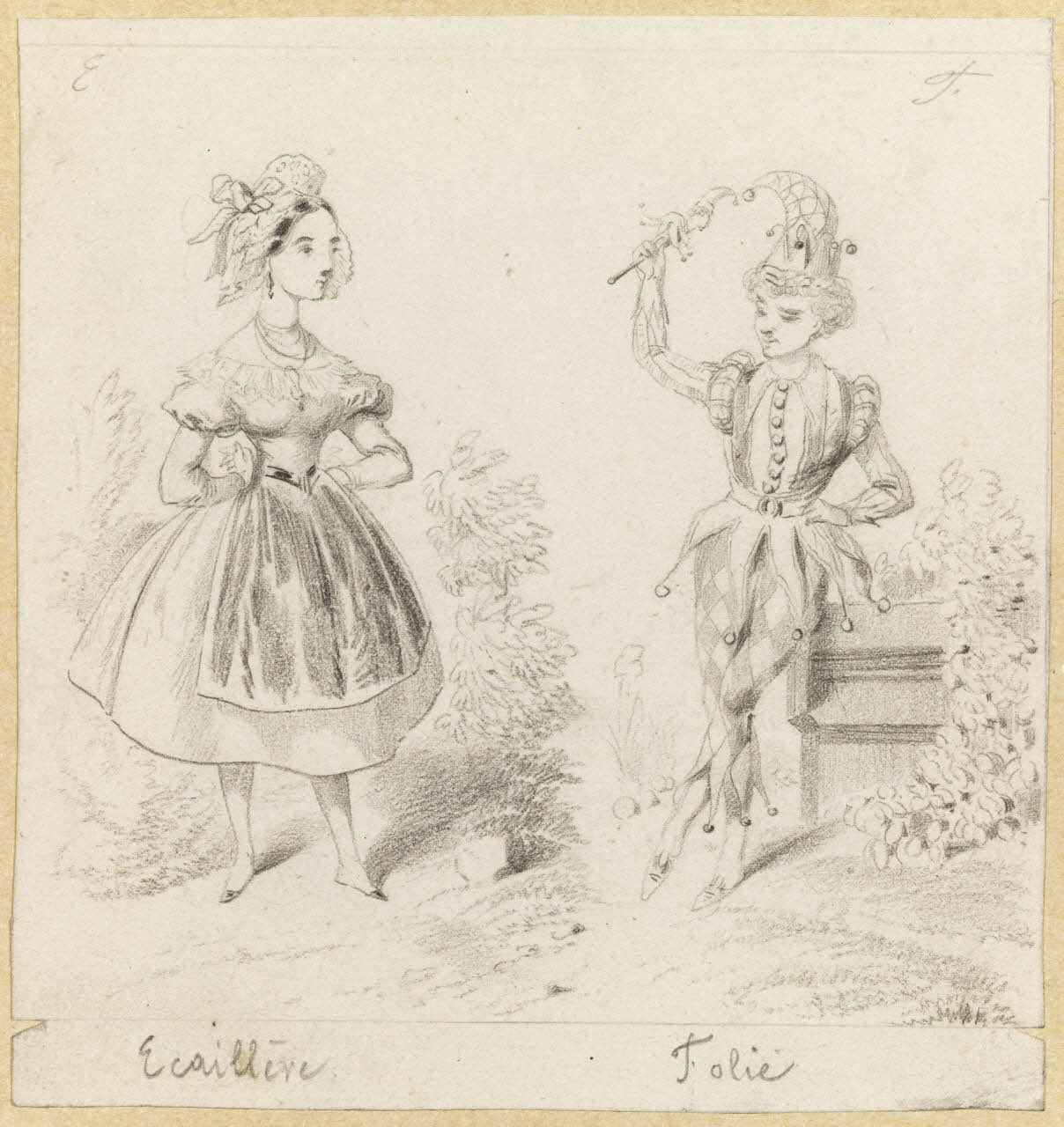 François-Charles Pinot alphabet Ecaillère  Folie 1847-1874 1957.131.57 Photo RMN-Grand Palais (Mucem)