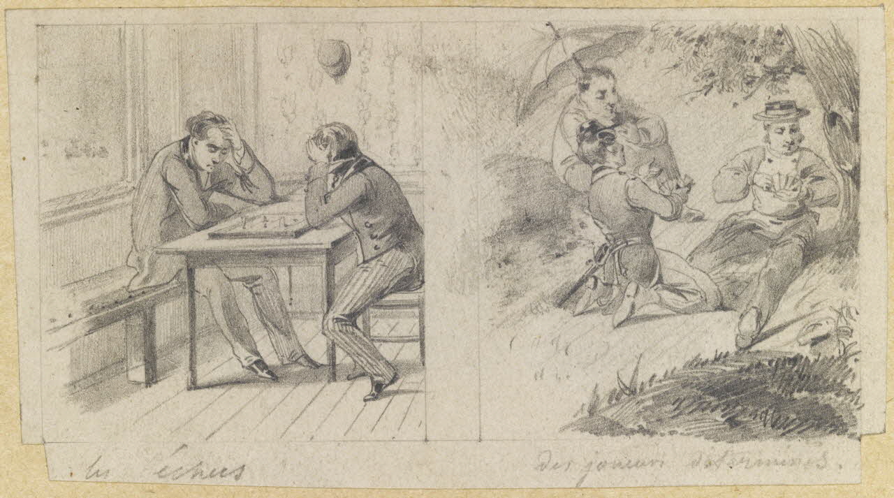 François-Charles Pinot ensemble les échecs  des joueurs déterminés 1847-1874 1957.131.59 Photo RMN-Grand Palais (Mucem)