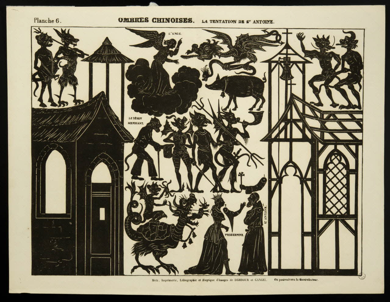 Dembour et Gangel jeu, ombre chinoise OMBRES CHINOISES. Metz 1840-1852 1953.86.4306 Photo