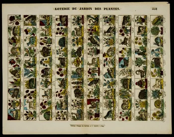 estampe LOTERIE DU JARDIN DES PLANTES. 1953.86.4346 Photo