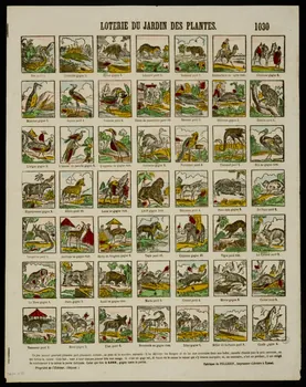 estampe LOTERIE DU JARDIN DES PLANTES. 1953.86.4360 Photo