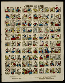 estampe LOTERIE DES CENT FIGURES. 1953.86.4363 Photo