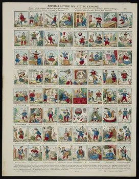 estampe NOUVELLE LOTERIE DES JEUX DE L'ENFANCE. 1953.86.4368 Photo