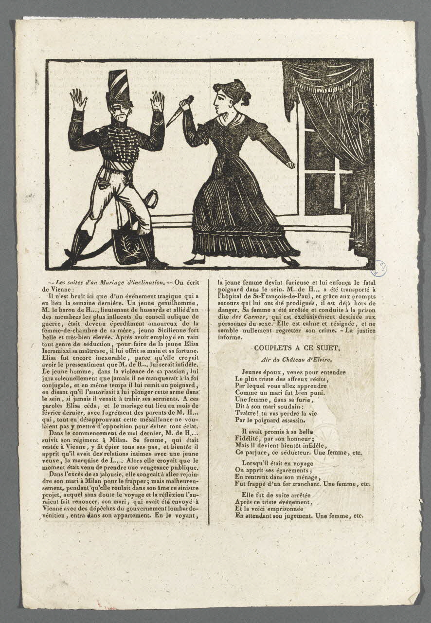 Emile Périaux canard Les suites d'un Mariage d'inclination Rouen 1837-1855 1981.38.13 Photo RMN-Grand Palais (Mucem)