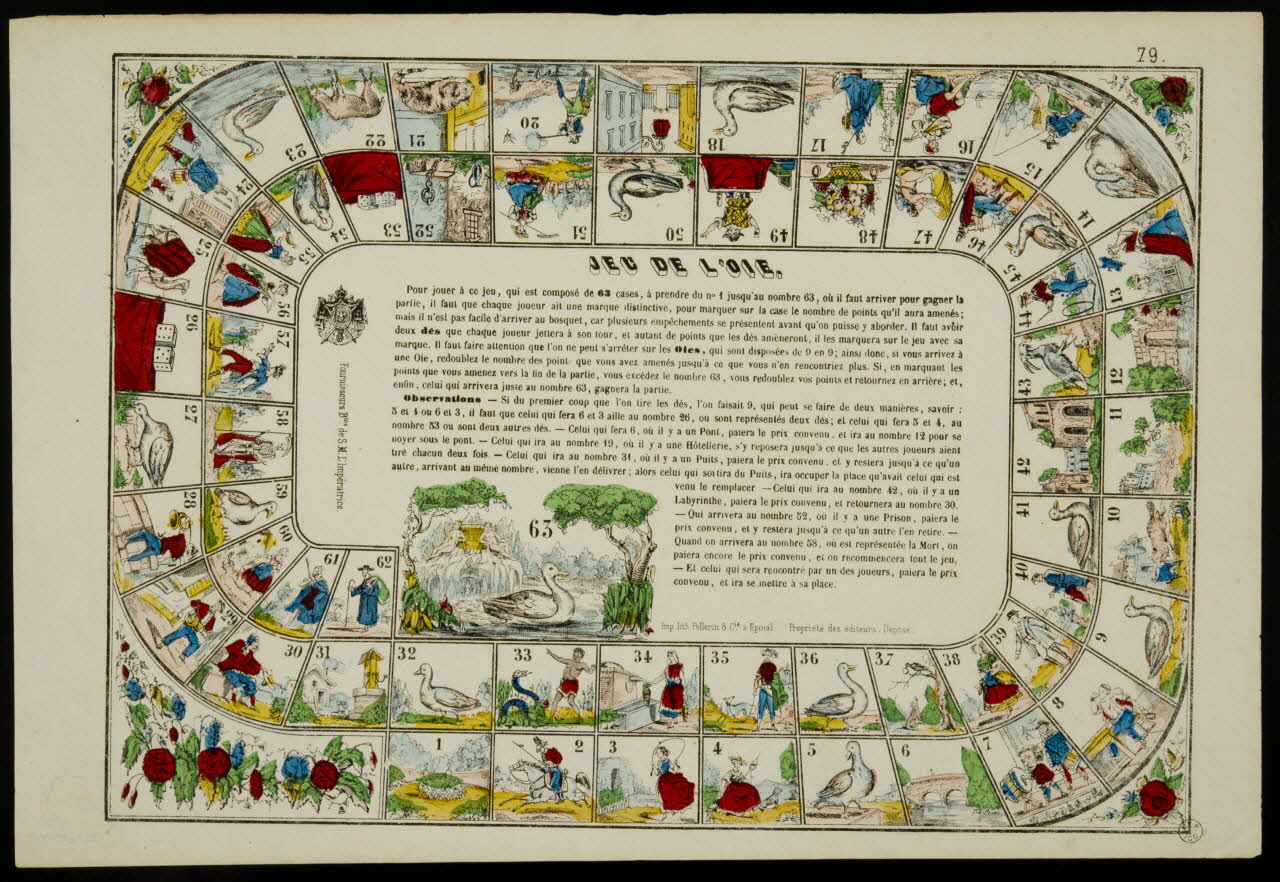 estampe JEU DE L'OIE. 1953.86.4397 Photo