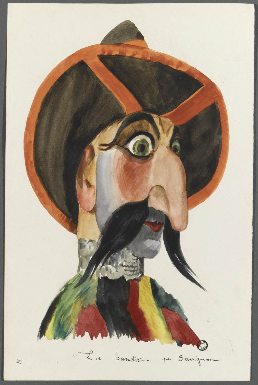 Savignon dessin Le bandit. par Savignon 1945 1945.1.2 Photo RMN-Grand Palais (Mucem)