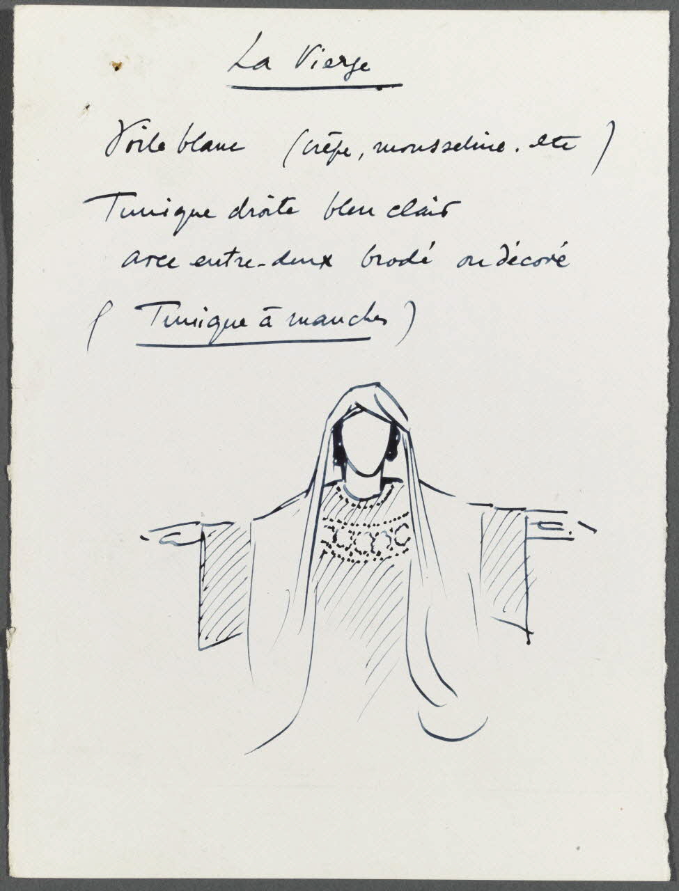 Veno dessin La Vierge 1947 1986.28.43.15 Photo RMN-Grand Palais (Mucem)