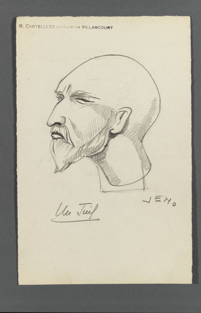 Veno ensemble (2) dessin double face Un Juif 1947 1986.28.43.2 Photo RMN-Grand Palais (Mucem)