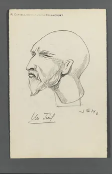 Veno ensemble (2) dessin double face Un Juif 1947 1986.28.43.2 Photo RMN-Grand Palais (Mucem)