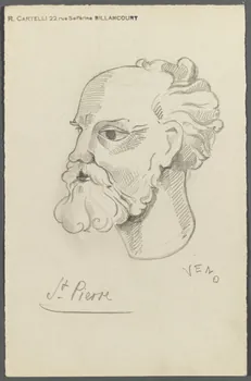 Veno ensemble (2) dessin double face St Pierre 1947 1986.28.43.4 Photo RMN-Grand Palais (Mucem)