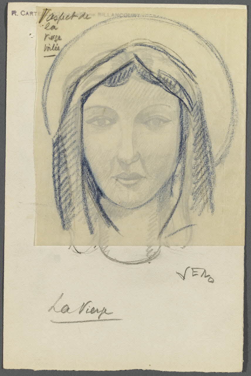 Veno ensemble (2) dessin double face La Vierge 1947 1986.28.43.7 Photo RMN-Grand Palais (Mucem)