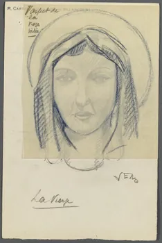 Veno ensemble (2) dessin double face La Vierge 1947 1986.28.43.7 Photo RMN-Grand Palais (Mucem)