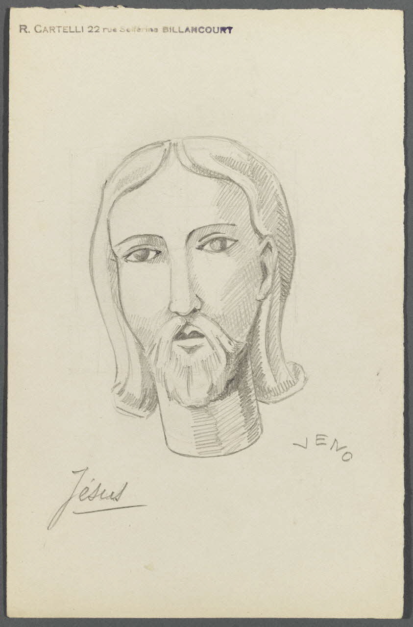 Veno dessin Jésus 1947 1986.28.43.8 Photo RMN-Grand Palais (Mucem)
