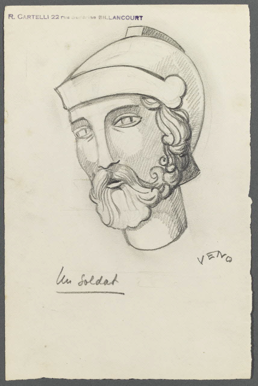 Veno dessin Un soldat 1947 1986.28.43.9 Photo RMN-Grand Palais (Mucem)