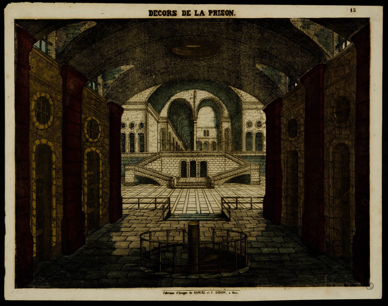 estampe DECORS DE LA PRISON. 1953.86.4475 Photo