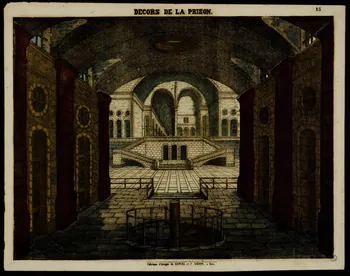 estampe DECORS DE LA PRISON. 1953.86.4475 Photo