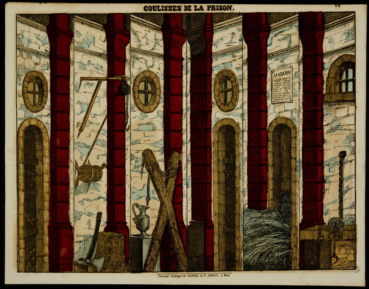 estampe COULISSES DE LA PRISON. 1953.86.4476 Photo