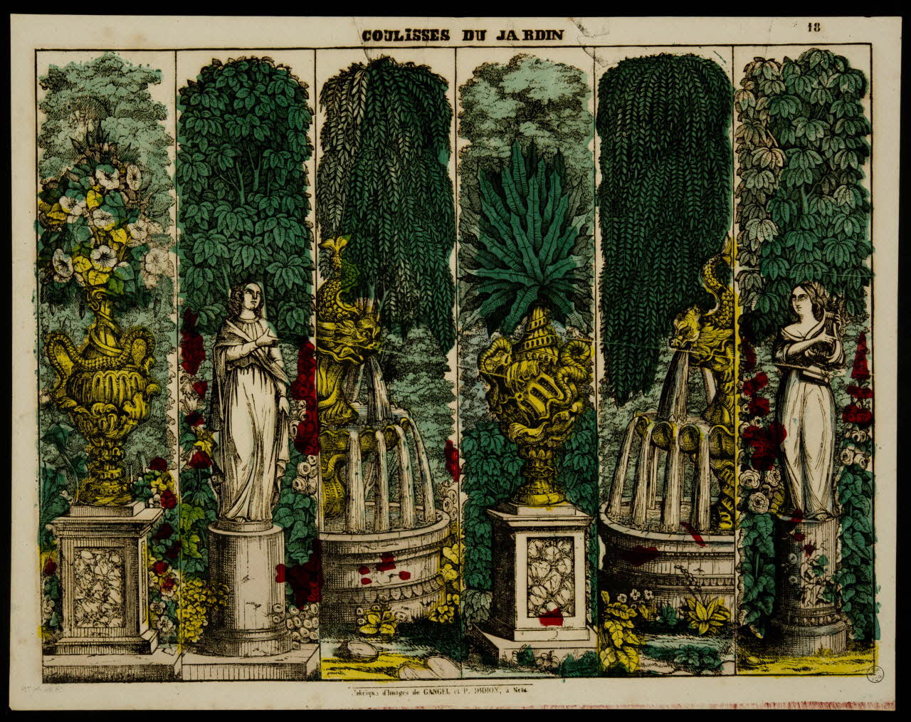 estampe COULISSES DU JARDIN 1953.86.4478 Photo