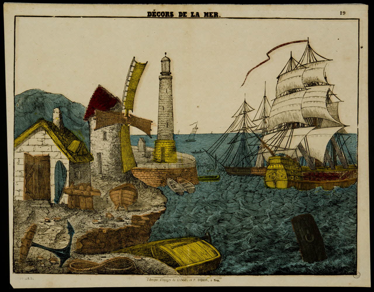 estampe DECOR DE LA MER. 1953.86.4479 Photo