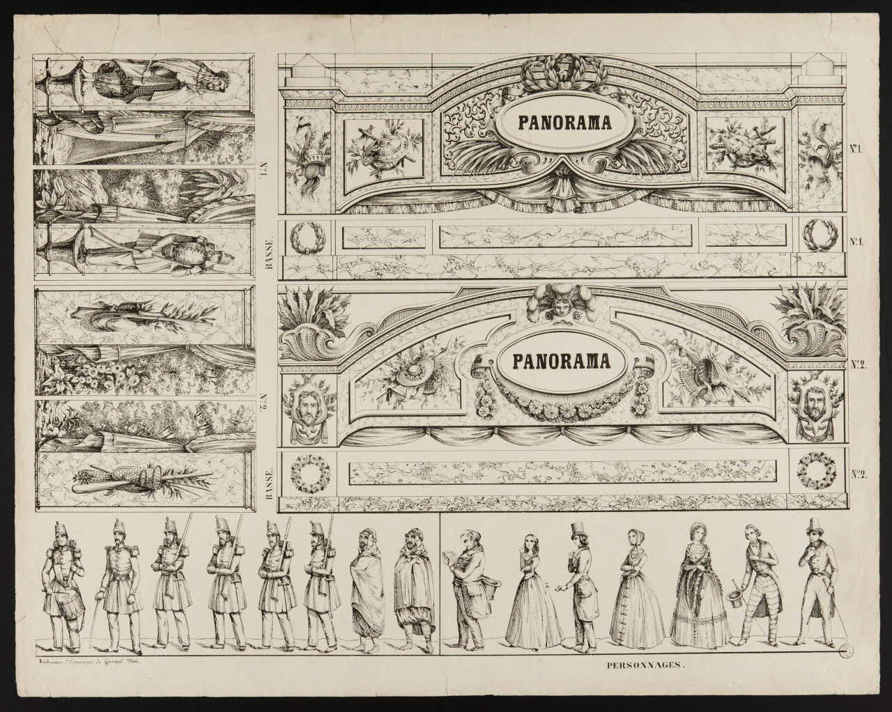 Charles Nicolas Gangel estampe PANORAMA. Metz 1852-1858 1953.86.4486 Photo
