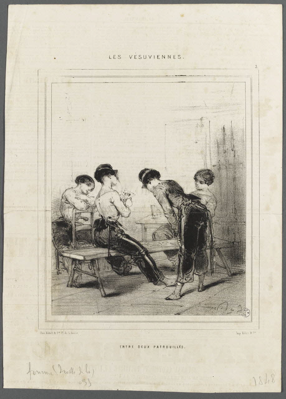 Sgar ; Aubert et Cie illustration LES VESUVIENNES. 1848 1950.9.58 Photo RMN-Grand Palais (Mucem)