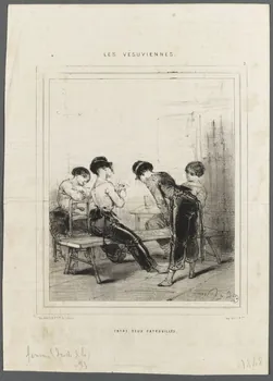 Sgar ; Aubert et Cie illustration LES VESUVIENNES. 1848 1950.9.58  Photo RMN-Grand Palais (Mucem)
