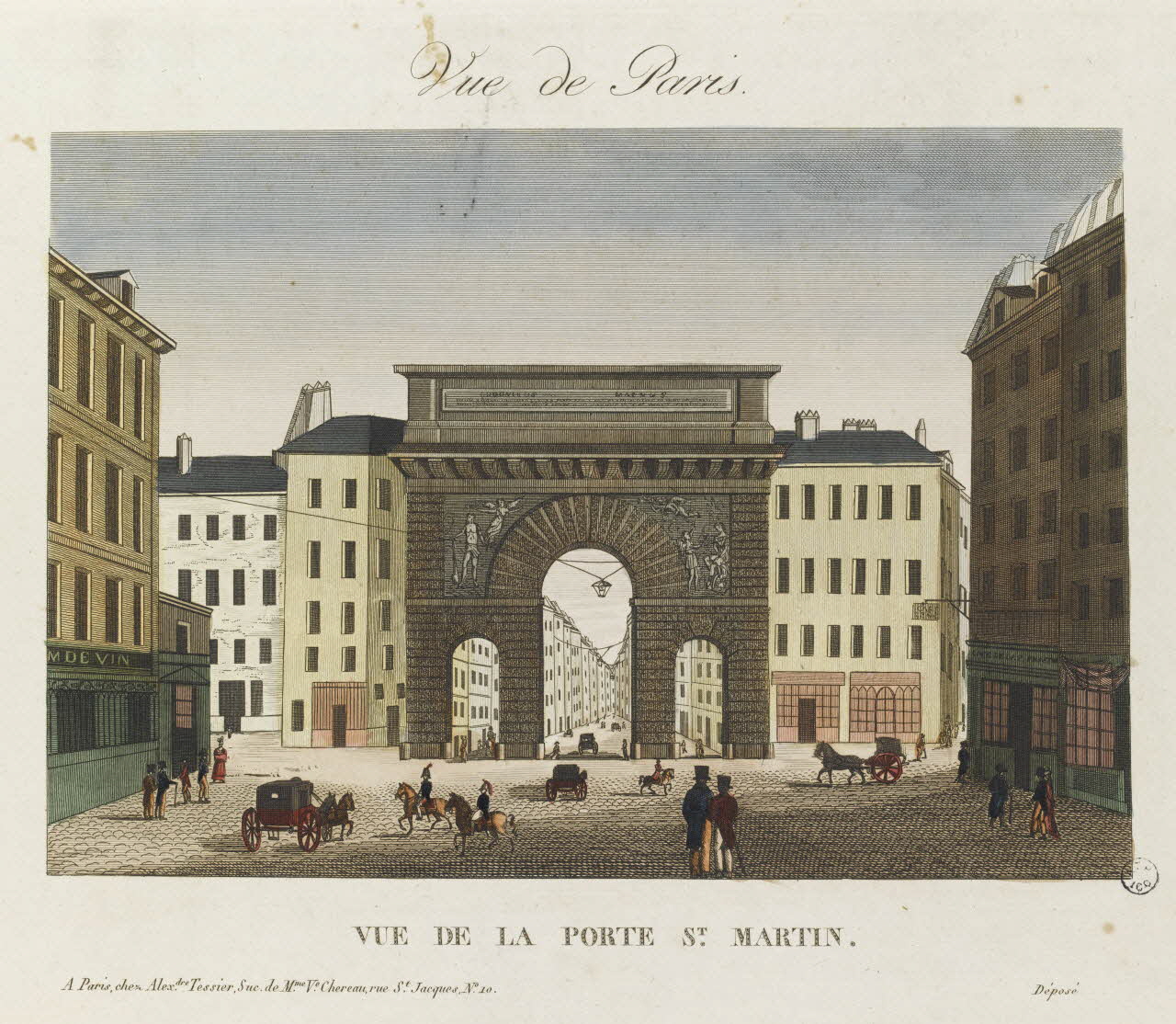 estampe VUE DE LA PORTE ST. MARTIN. 1952.39.220 Photo RMN-Grand Palais (Mucem)