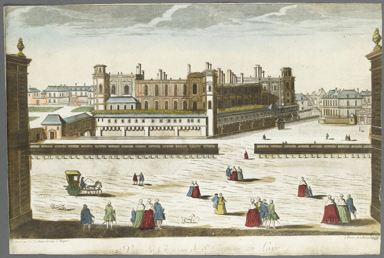 Daumont Jean-François ; Lachaussée Laurent-Pierre (éditeur, imagerie ancienne 112e Vue du Chateau de St Germain en Laye. Paris 1877-1782 1955.158.15 Photo RMN-Grand Palais (Mucem)