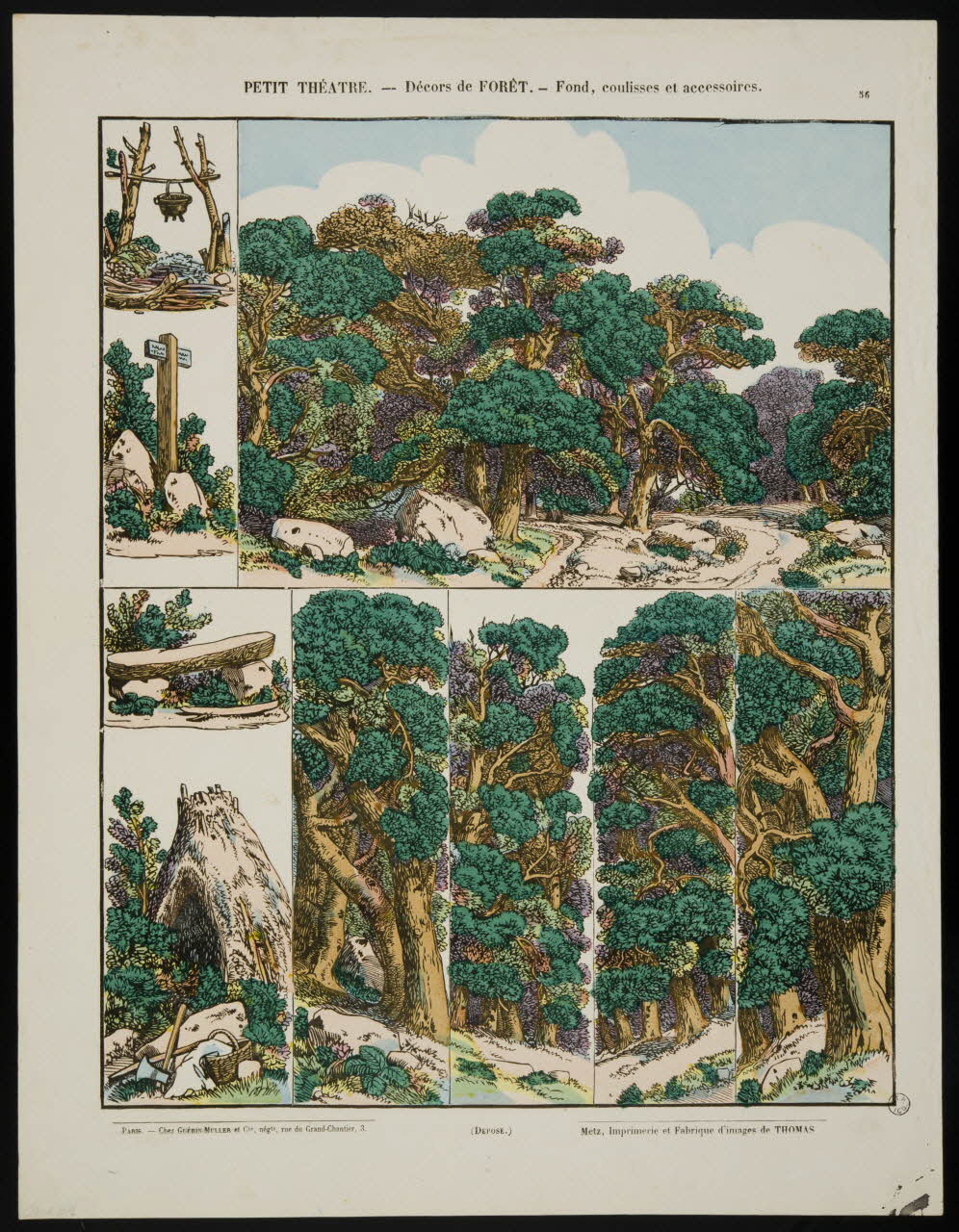estampe PETIT THEATRE.- Décors de FORËT. 1953.86.4561 Photo