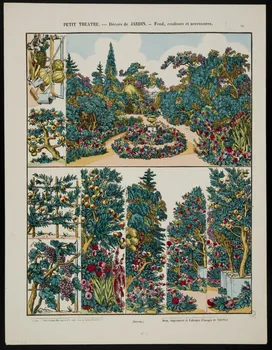 estampe PETIT THEATRE.--- Décors de JARDIN. 1953.86.4562 Photo