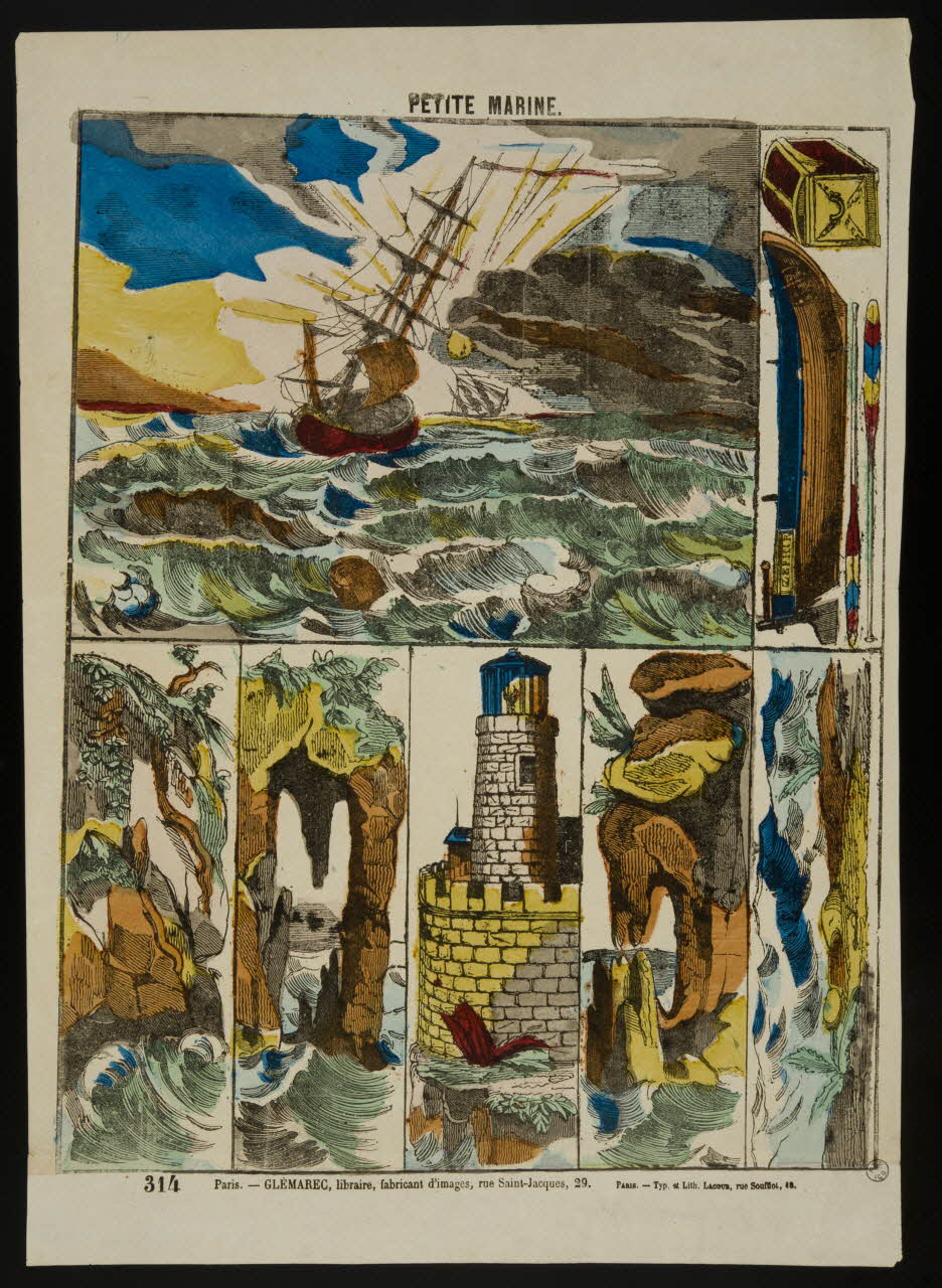 François Lacour ; Charles-Eugène Glémarec à compartiments (7) PETITE MARINE. Paris 1858-1860 1953.86.4566 Photo