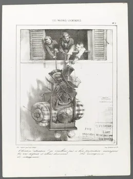 AUBERT estampe LES MAUVAIS LOCATAIRES. 1830-1852 1967.78.3  Photo RMN-Grand Palais (Mucem)