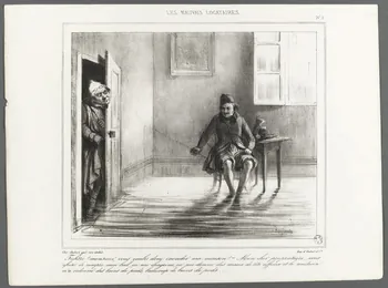 AUBERT estampe LES MAUVAIS LOCATAIRES. 1830-1852 1967.78.5  Photo RMN-Grand Palais (Mucem)