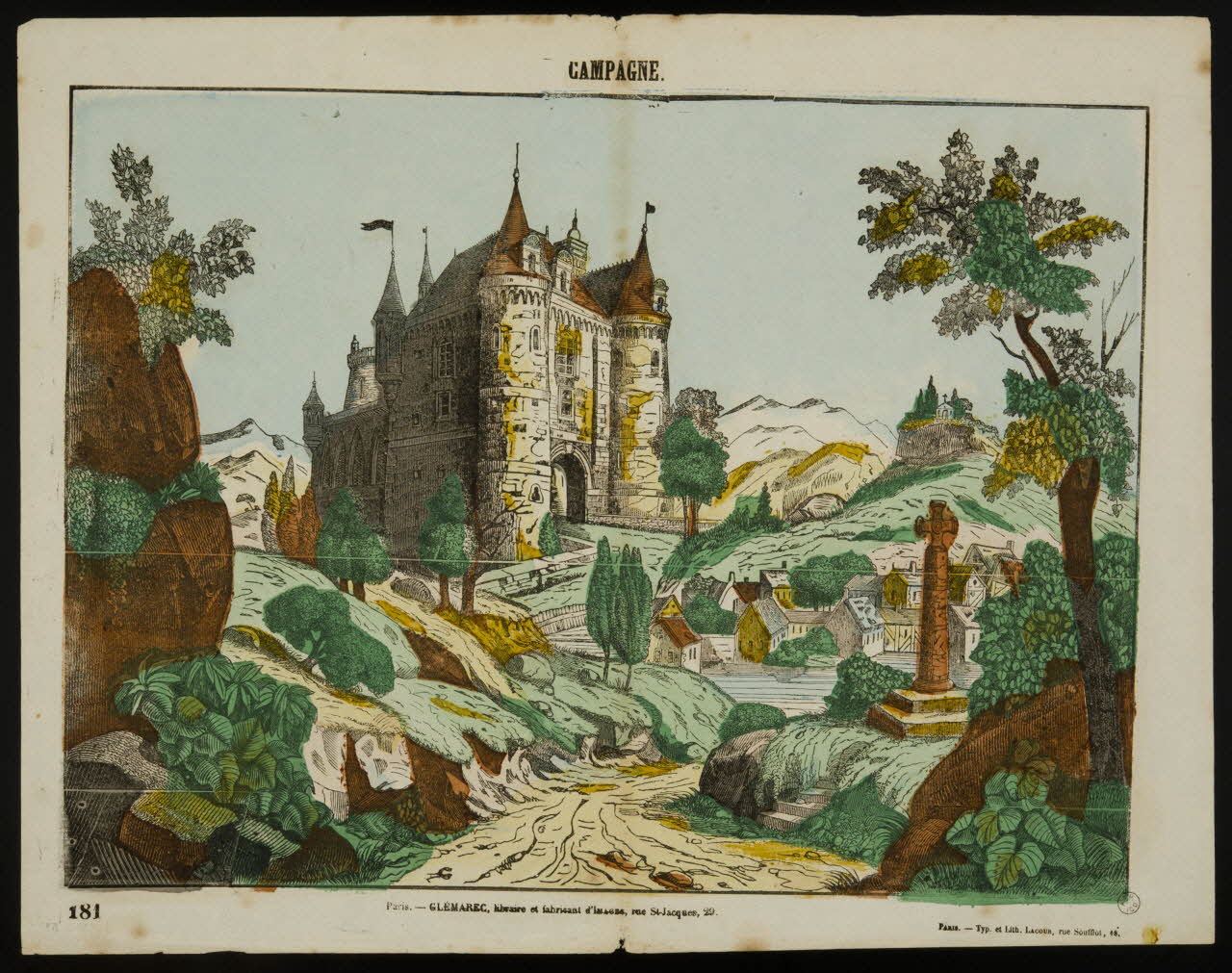 François Lacour ; Charles-Eugène Glémarec estampe CAMPAGNE. Paris 1858-1860 1953.86.4577 Photo