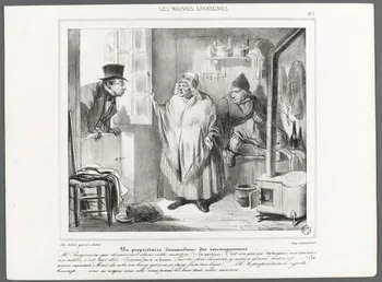 AUBERT estampe LES MAUVAIS LOCATAIRES. 1830-1852 1967.78.7  Photo RMN-Grand Palais (Mucem)