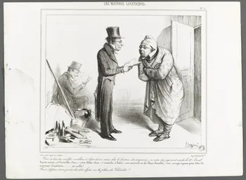 AUBERT estampe LES MAUVAIS LOCATAIRES. 1830-1852 1967.78.9  Photo RMN-Grand Palais (Mucem)