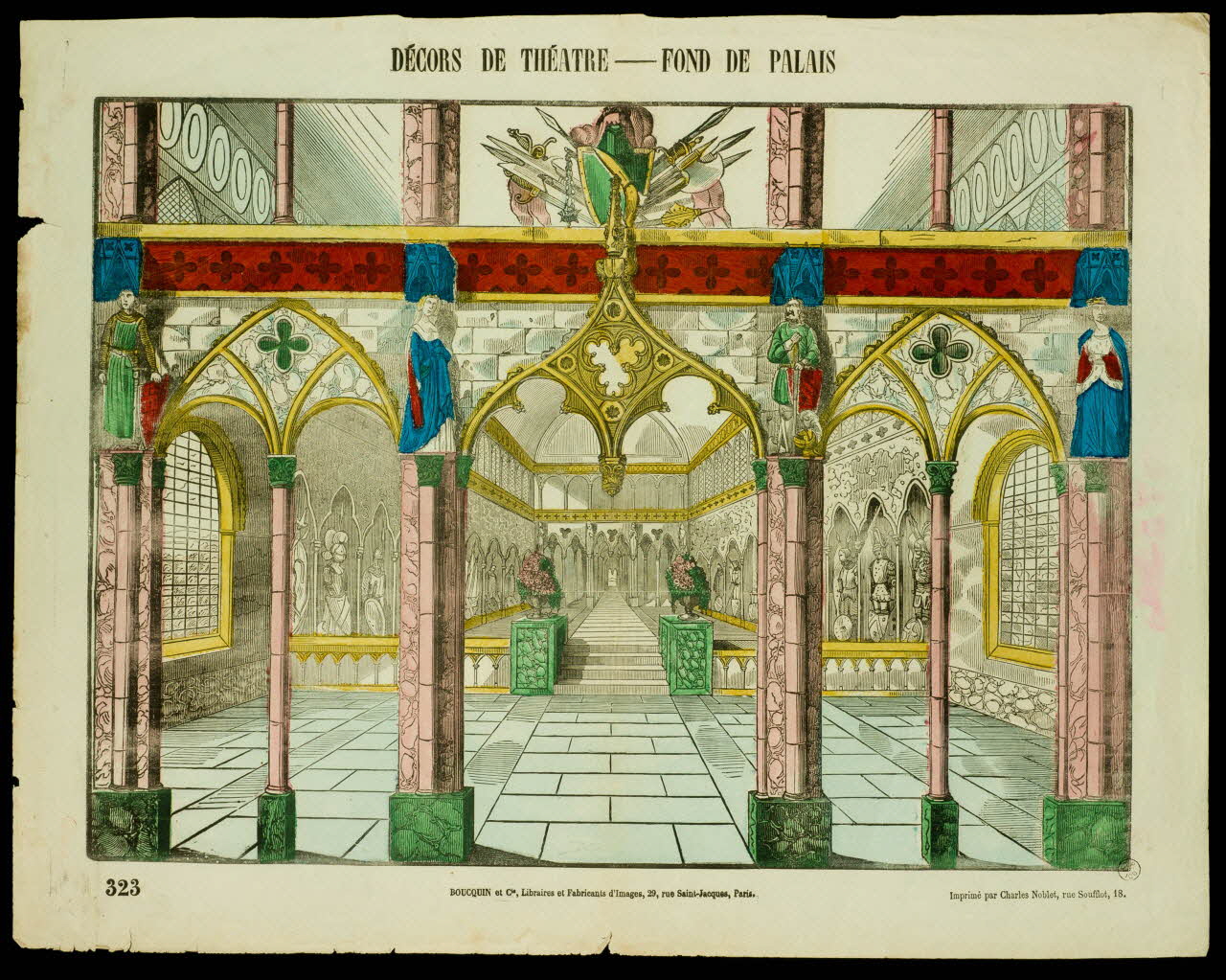 estampe DECORS DE THEATRE - FOND DE PALAIS 1953.86.4581 Photo
